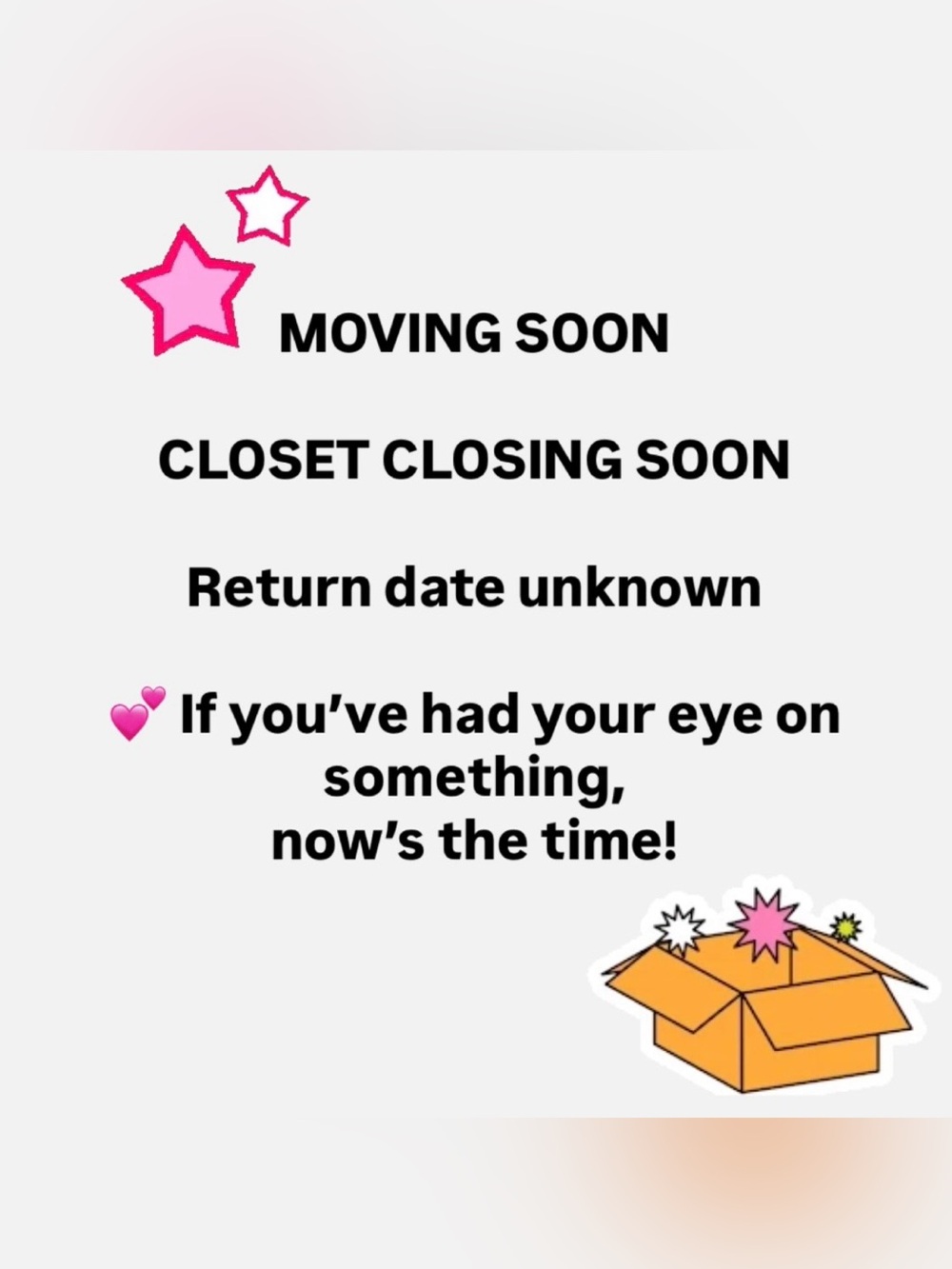 MOVING SOON
